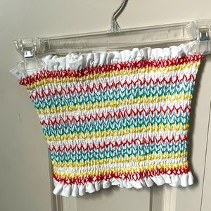 Rainbow tube top